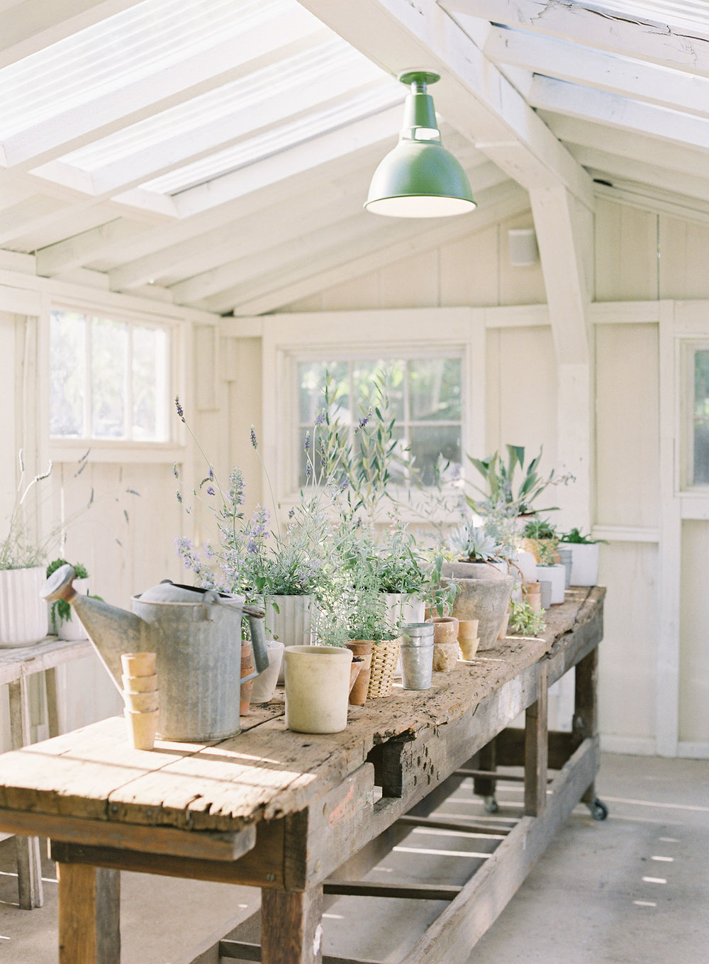 un abri de jardin blanc ensoleillé parfait à la bodega los alamos | Coco Kelley