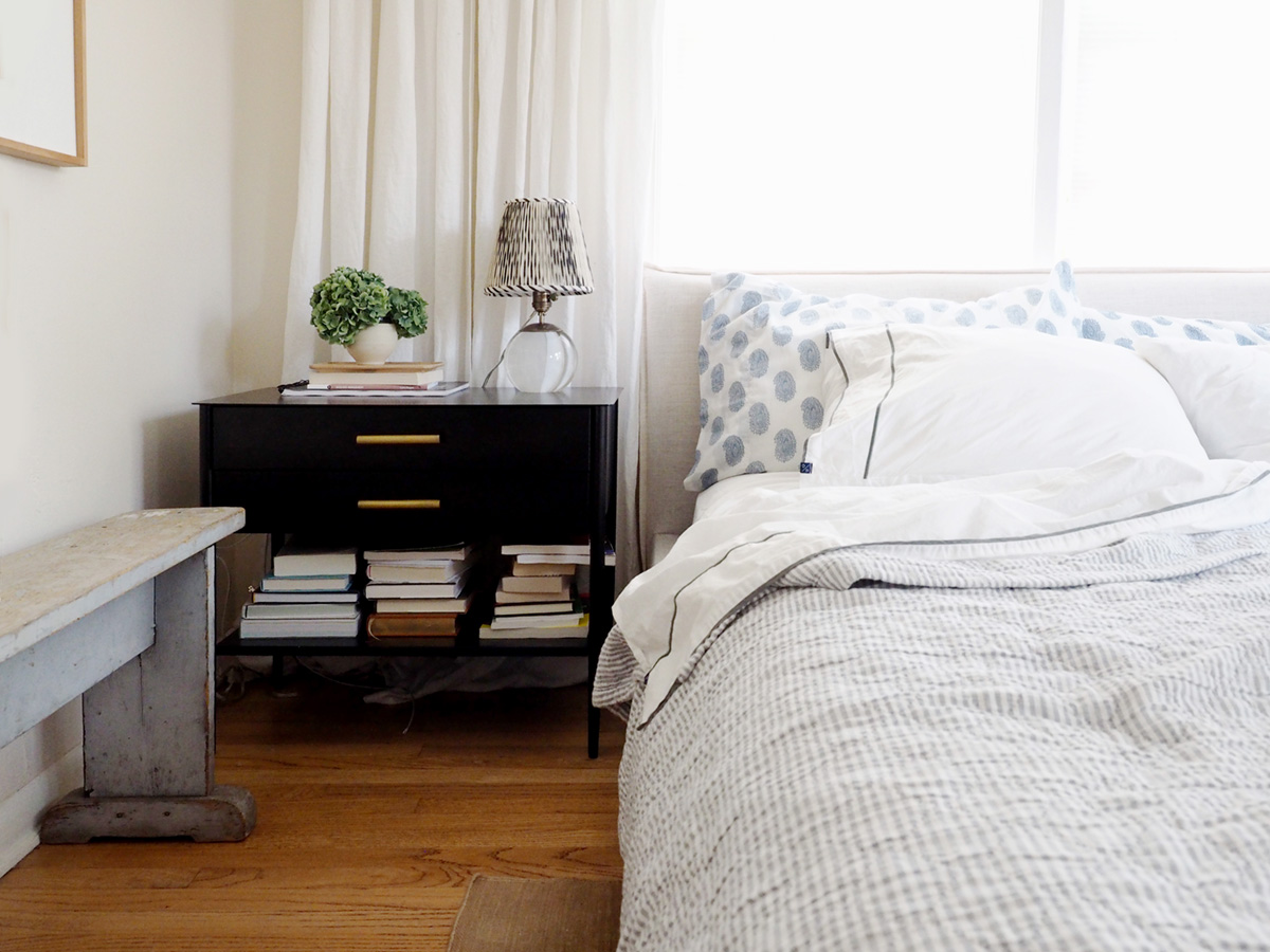 stay light or go dark in a small master bedroom? how we