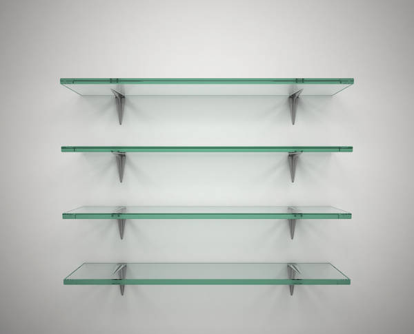 support etagere verre